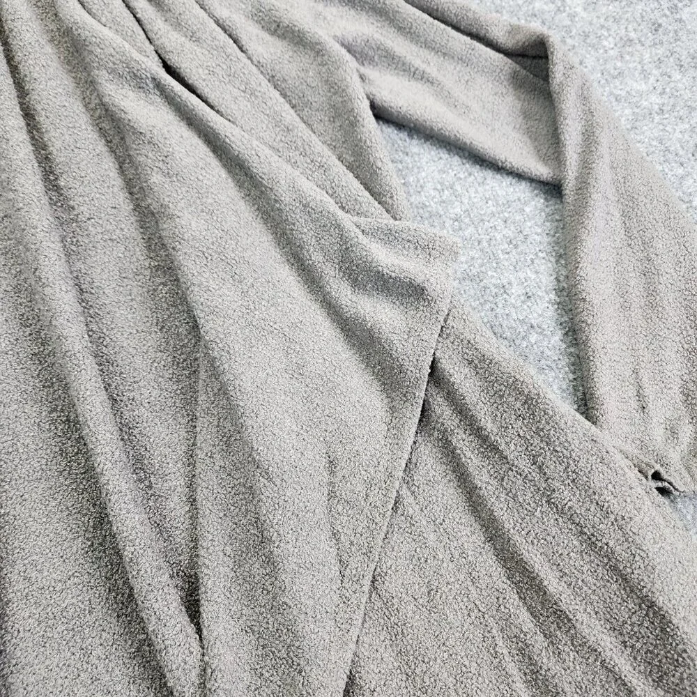 Barefoot Dreams Cozychic Lite‎ Island Wrap Open Cardigan Style 903 Gray Sz X/XL